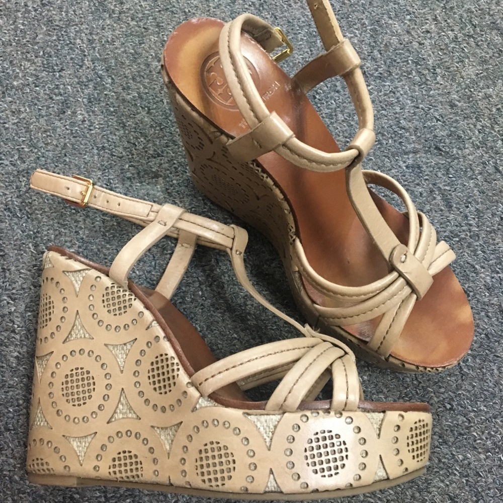 Tory Burch Laser Cut Wedges Kimberly